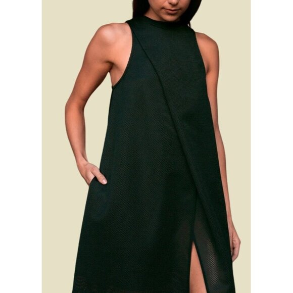 Vivian Chan Size S Black Mesh Haley Sleeveless V-Back A-Line Mini Party Dress - Picture 5 of 13